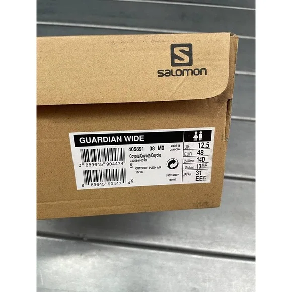 Salomon Guardian Combat Boots Mens 13EE Coyote Suede Leather Lace Up‎ Tactical